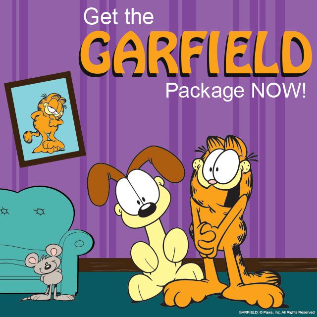 Clipart package, Garfield the cat